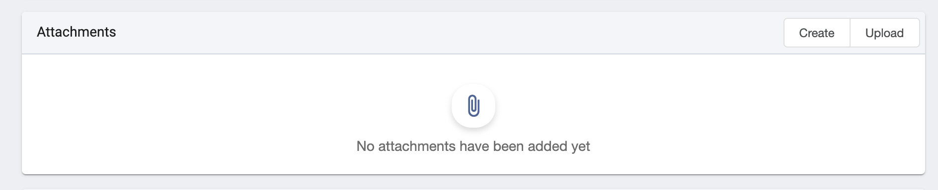 'attachments page on the information page'