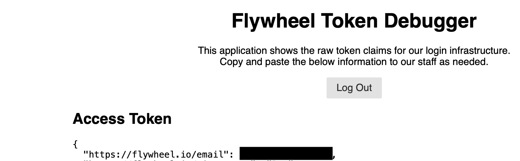 the first entry in the authorization token is the email to provide