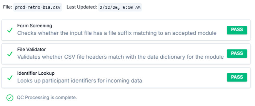 Screenshot: b1a-udsv3-12-qc-display-batch-status.png.