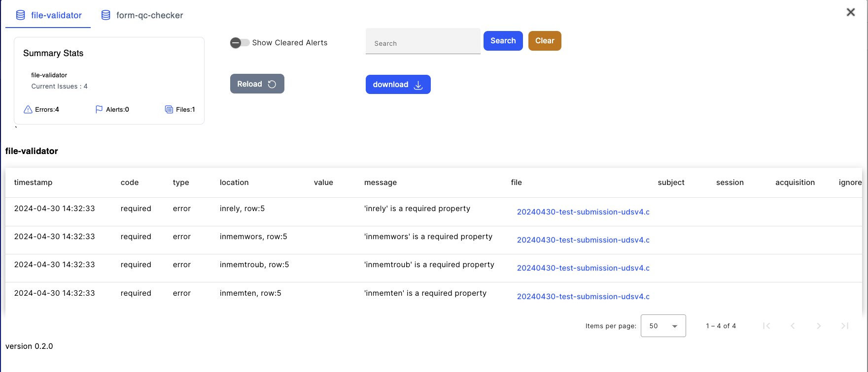 Issue Manager - CSV validation