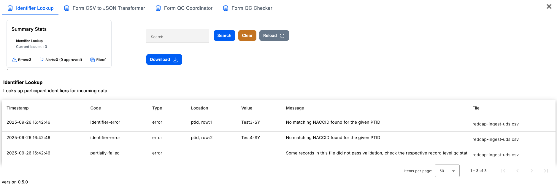 Image of the Issue Manager UI
