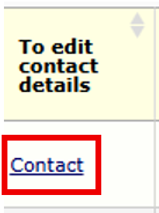 Alt text: Contact link selection.