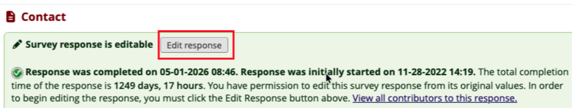 Alt text: Edit Response.