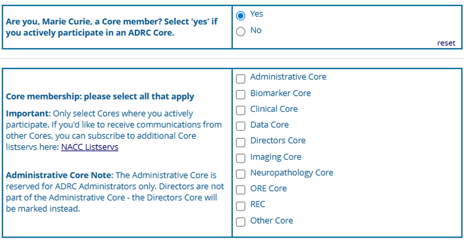 Screenshot: nacc-dir-25-core-membership-select-yes.png