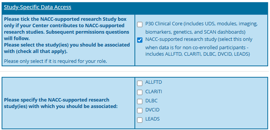 Screenshot: nacc-dir-29-data-platform-permissions-NACC-supported-research-study.png