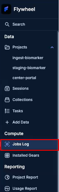 Screenshot: ncrad-returns-06-jobs-log-center-splitter-running.png