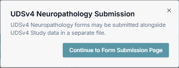 UDSv4 Neuropathology Submission entry point.
