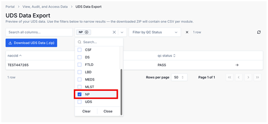 Alt text: np download 04 module filter np.