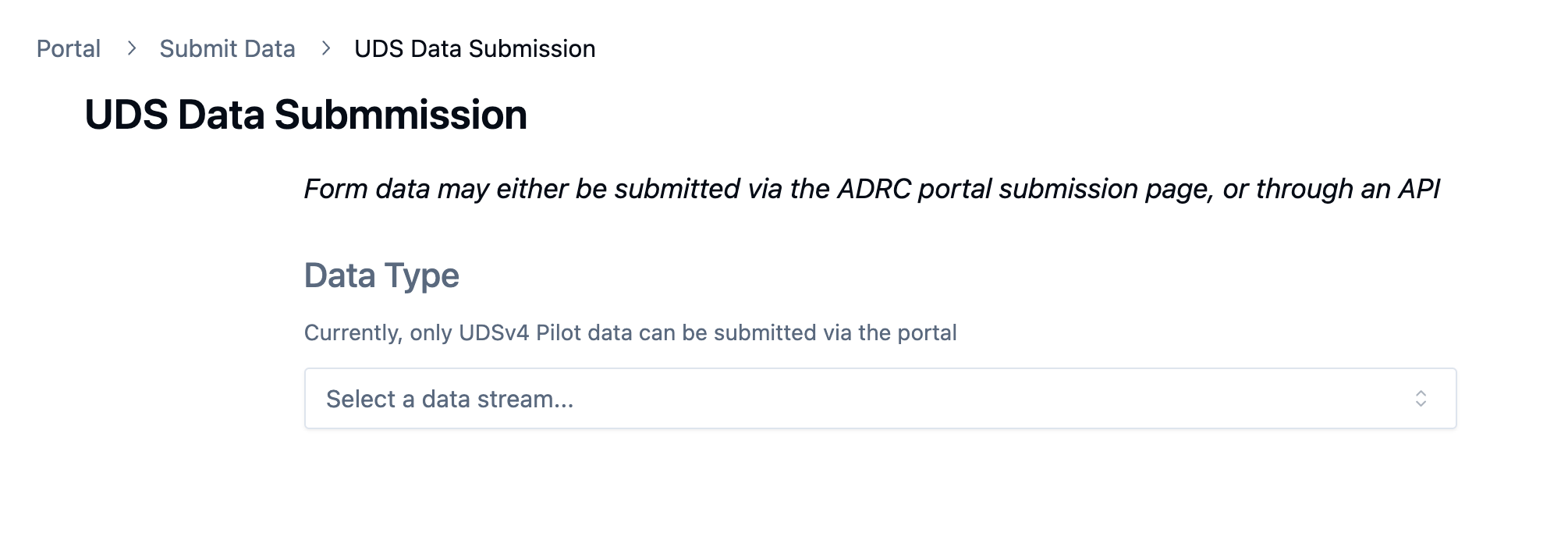 The submission page allows selecting the project for upload.