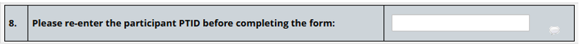 Section 8 of REDCap data entry form