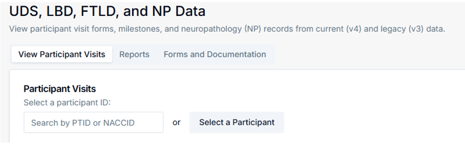 Alt text: Participant search interface and results list.