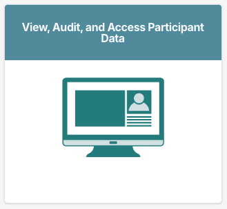 Image of the View, Audit, and Access Participant Data button in the ADRC Portal